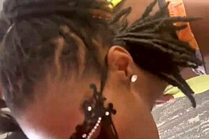 Slim Woman Spins On Office Chair