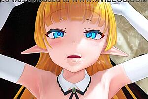 Internet animation where an elf is riding a hentai anime sweetheart