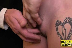 Bound Submissive Receives Spanking And Nipple Attention