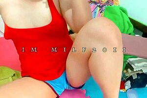 asian milf shows her small tits and ass