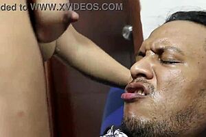 Greedy woman sucks and fucks two black cocks in under an hour