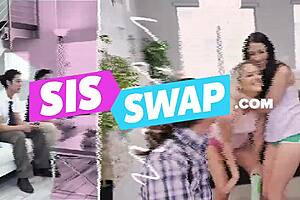 Horny Stepsiblings Engage In Missionary Fucking And Cum Exchange.