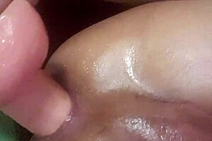 Watch tight shemale take 11 inch dildo up her ass!