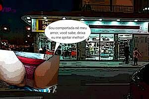 Cristina Almeida delivers panties to bakery stranger in comic story