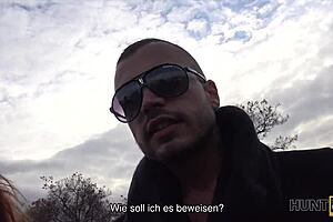 Hunt4k rothaarige f�r geld vor ihrem freund gefickt