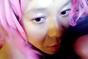 Intensely swallowing that monster cock with big tits bouncing.