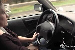 i can’t stop rubbing my wet pussy while driving, so hot!