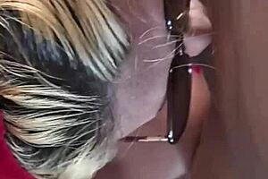 Carpark cum points amateur a handjob