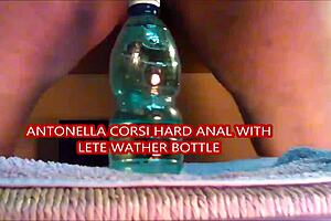 antonella corsi hard anal with lete water bottle big ass milf dildo monster cock big black cock toys hardcore