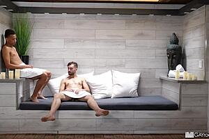 게이룸 잭스 앳웰이 사우나에서 야한 애널