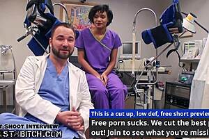 jackie banes has doctor lilith rose teach her how to give blowjobs using stunt cock on blastabitchcom