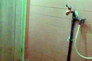 Gay bathroom show action