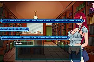 Anime hentai game features dancing big tits in wild sex