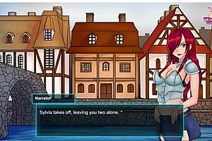 Anime hentai game features dancing big tits in wild sex