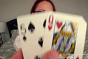 Brainwashed redhead step sister Crystal Clark fucks her stepbrother in garage POV with creampie