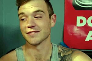 Cute gay students passionately fuck bareback