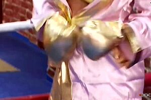 Guy teaches her boxing with his hard dick.