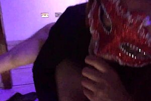 redhead latina milf fingers asshole in fishnets