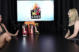 vivian lola, new escort, gets shy in sheer red lingerie film