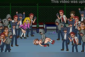 School Dot Fight Full Gallery Rough Anime Lesbian Hentai Cartoon Game