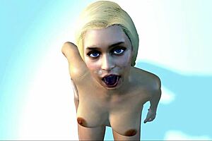 I Imagine Emilia Clarke Getting a Facial Cumshot on Her Face in Hentai Anime