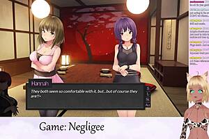 Lewdneko, the Vtuber, enjoys lingerie part 6 of steamy action