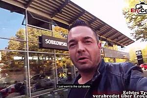 öffentlicher sex an der tankstelle straße mit dünner deutscher blonde milf