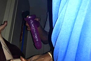 Big freak sucks big black cock