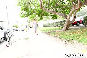 sexy gay gives lusty blowjob in contest