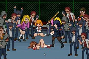 School Dot Fight Full Gallery Rough Anime Lesbian Hentai Cartoon Game