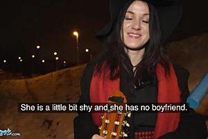 Melany Mendes deepthroats in public before fucking