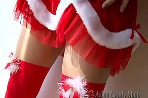 What are these christmas nude asian girls doing? So hot!