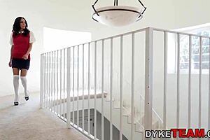 Tiny teen licks milf's pussy in high definition