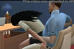 Cartoon boss fucked her juicy assets secretary