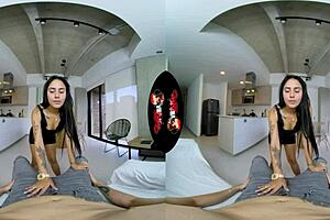 Tiny latina petite body fucked in POV VR