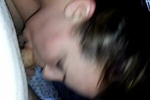 As I opened her mouth, she forced a POV blowjob and cumshot from a professional performer on me