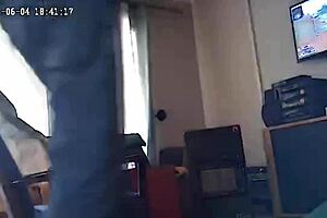 A girl has been filmed while performing deepthroat on her stepbrother/stepfather’s son
