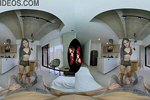 Live the seductive VR scene of Vrlatina, a cute Latina babe, in VR