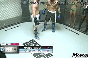 Hey, check this brunette model on Mofozo getting splashed with cum