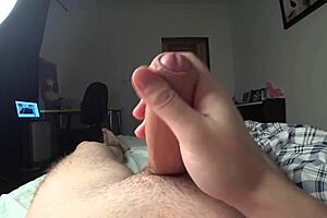 just jerking off with my big cock before bed, feels so good