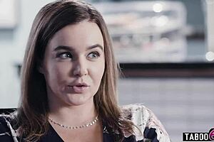 Huge tits milf maid cleans for couple