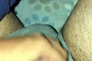 Horny Guy Wakes at 3 AM for Solo Fun. He Spills Jizz All Over His Briefs in Bed.
