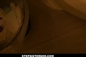 Stepsistershd - tiny 18+ blonde stepsister orgasms while stepbrother is fucking her on family couch pov - elsa jean tony profane