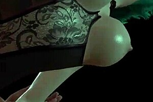 Green-haired tart having her behind roughly violated with 3D animation