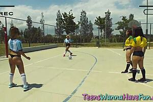 real teen gets big boobs jizzed in pov 😏