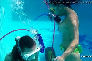 Swimming Babes Minnie Manga And Candy Fuck Underwater, Orgasmic Masturbation!