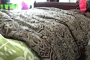 POV solo foot and anal play with a big tits homemade girl
