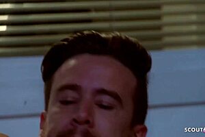 Ginger Police Woman Roleplays in Prison with Huge Cock