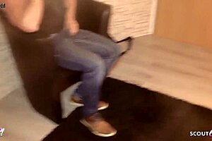 Hey, that black client just pulled off the condom with German teen hooker Anni!