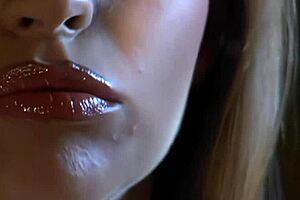 Hey, watch Regina Ice dive deep on shaved pussy! Isn't this bathroom action hot?